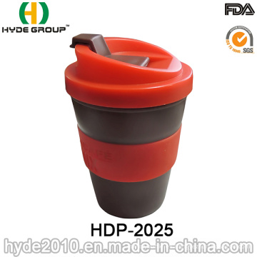 Taza de café plástica 8oz / 250ml con el logotipo grabado en relieve (HDP-2025)